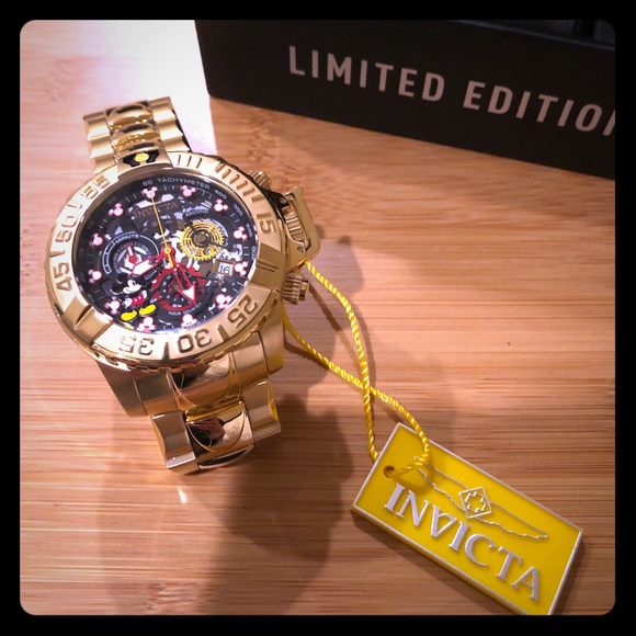 NWT INVICTA - Disney Gold Watch (Limited Edition) - Picture 1 of 8
